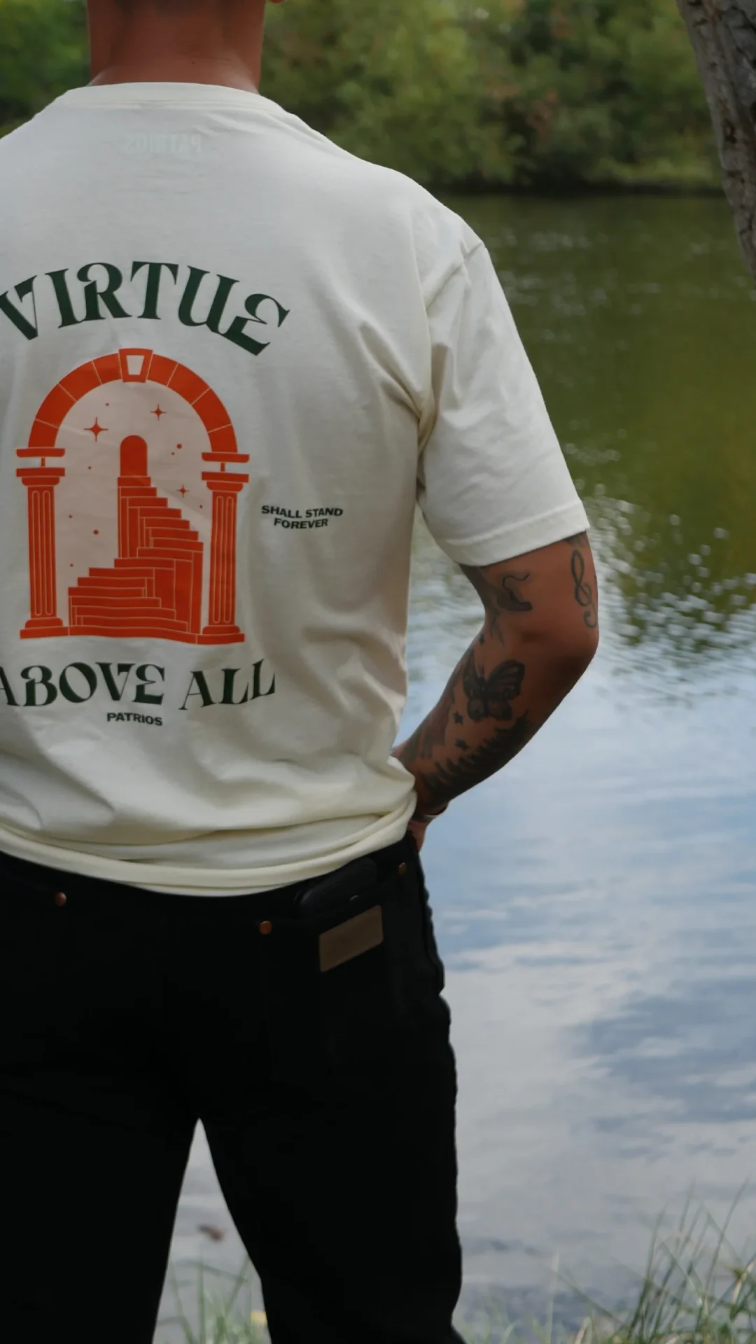 Alternative view of Virtue Above All Tee